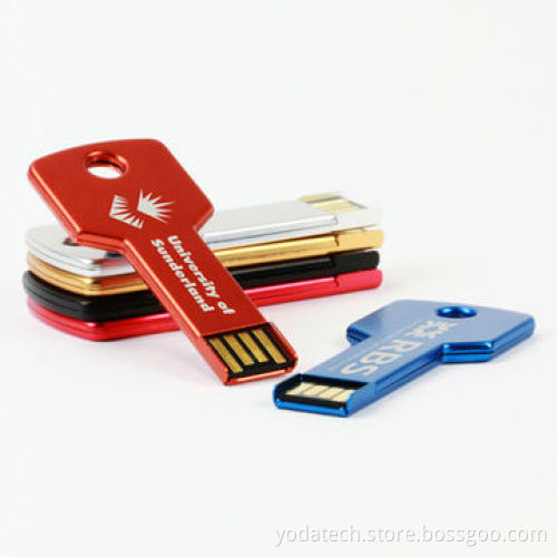 Key-shaped USB flash drives, made of aluminum/stainless steel